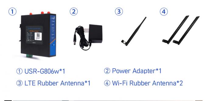 PUSR USR-G806W-E 4g 산업용 OpenVPN 라우터 유럽 2.4G 와이파이 강화 2*2 MIMO, 심 카드 슬롯으로 최대 300Mbps 12