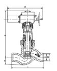 크롬 몸리브덴 바나듐 강철 전기 벨브 액추에이터, 정지 가치 J61Y-32