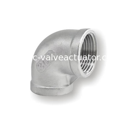 좋은 가격 90 실을 꿰는 정도 스테인리스 팔꿈치 관 SS 안 나사에 의하여 구부려지는 여성 주물 온라인