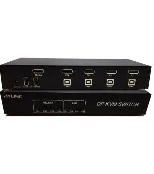 좋은 가격 비 여성 3840x2160 USB KVM 스위치 SW1401DP 4 공항 온라인
