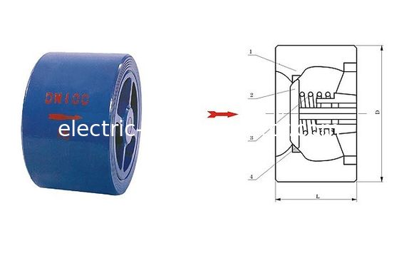 좋은 가격 CVWR 캐스팅 구리 웨이퍼 침묵 검사 산업 시스템 전원 역 밸브 100mm 온라인